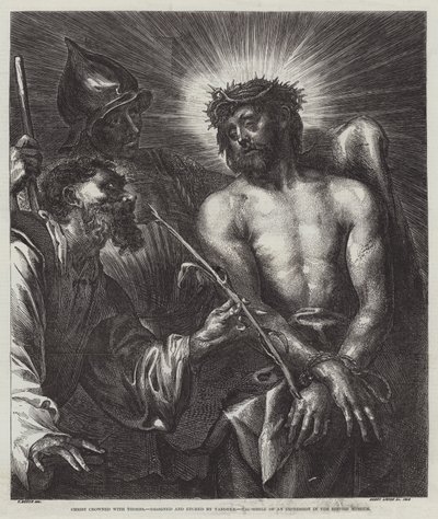 Christus gekroond met doornen door Anthony van Dyck